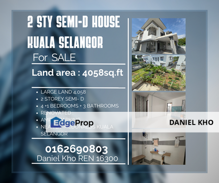 Bigest land Semid in Taman Temenggung Kuala Selangor behind Mcdonalds only , Selangor, Kuala Selangor