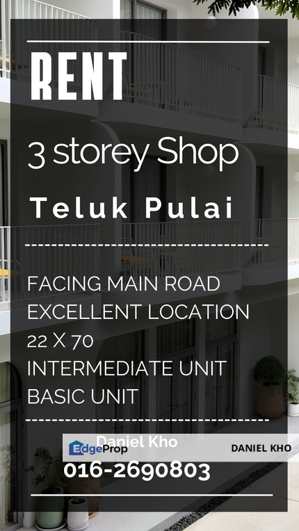 3 storey shop facing main road shop in Teluk Pulai Klang, Selangor, Klang
