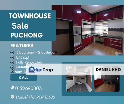 Fully renovated Townhouse Taman Tasik Puchong, Selangor, Puchong