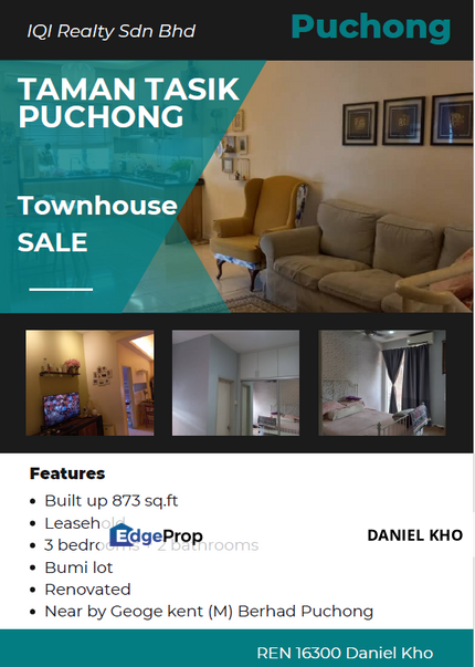 Town House Taman Tasik Puchong , Selangor, Puchong