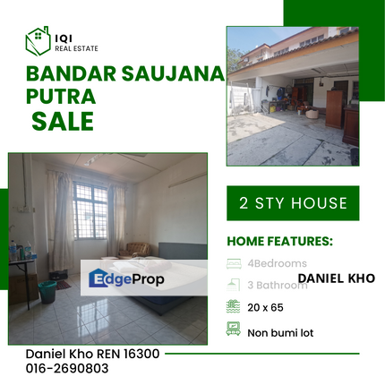 Affordable 2 storey house in Bandar Saujana Putra , Selangor, Kuala Langat