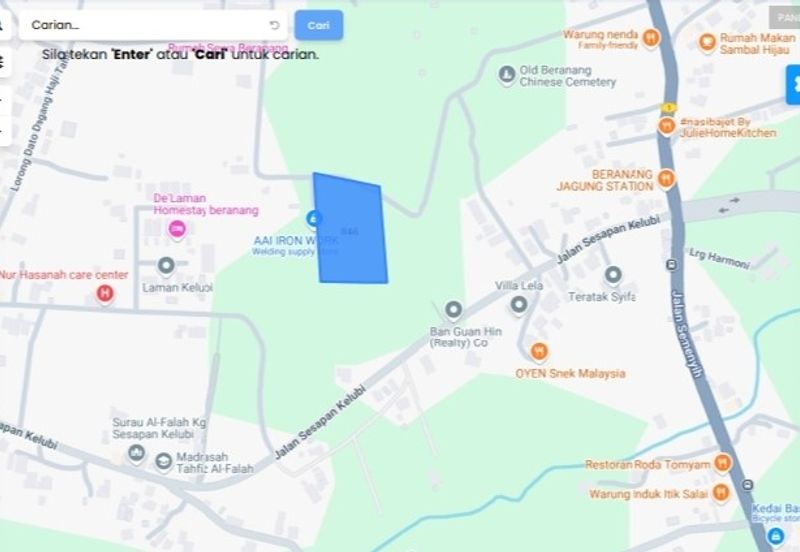 Tanah Pertanian Beranang Tengah