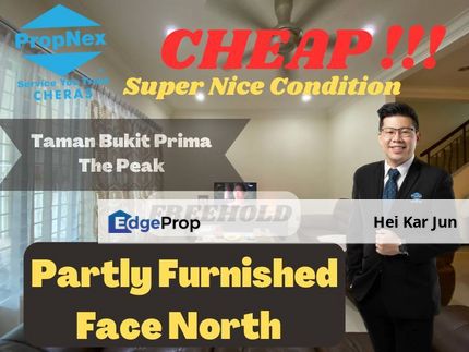 Super Nice Condition (look new) Cheras Taman Bukit Prima , The Peak 3-storey Superlink House , Selangor, Batu 9th Cheras