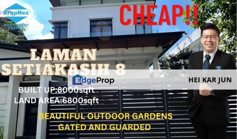Cheap Nice Super Big 3 Storey Bungalow at Laman Setiakasih 8 , Kuala Lumpur, Damansara