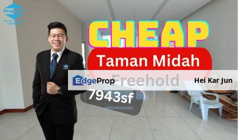 Cheap Nice 3 Storey Bungalow at Taman Midah, Kuala Lumpur, Cheras