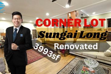 Cheap Nice Reno Extended Double Storey Terrace Corner Lot at Sungai Long 