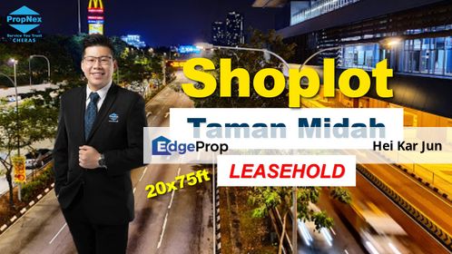 Taman Midah, Cheras, Kuala Lumpur Shoplot, Kuala Lumpur, Cheras