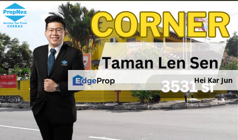 Taman Len Seng , Cheras , Kuala Lumpur 2 Stry Corner with Land Terrace House , Kuala Lumpur, Cheras