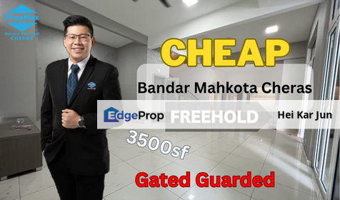 Bandar Mahkota Cheras ,Cheras ,Selangor 3 Stry Zero Lot Bungalow , Selangor, Cheras