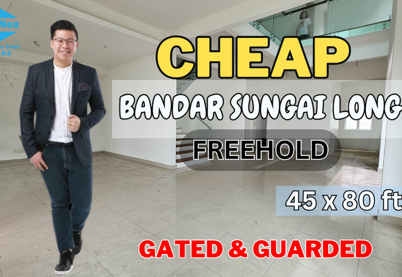 Bandar Sungai Long ,  Bandar Sungai Long , Selangor 3 Storey Zero Lot Bungalow 