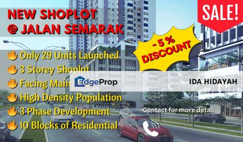 COMMERCIAL SHOP LOT Jalan Semarak Setapak FOR SALE, Kuala Lumpur, Setapak