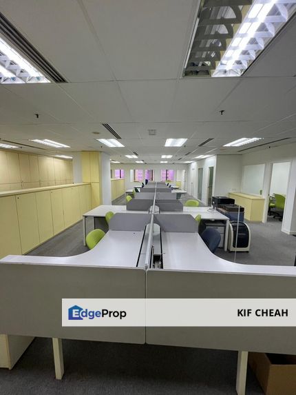 Partially furnished Plaza OSK Office Jalan Ampang near LRT/MRT, Kuala Lumpur, KLCC