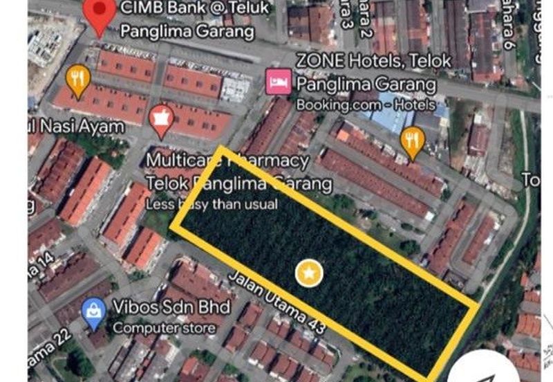Freehold Telok Panglima Garang Agricultural Land for SALE