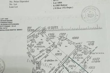 1 Lot TanaH untuk BangLo PengkaLan Chepa for saLE