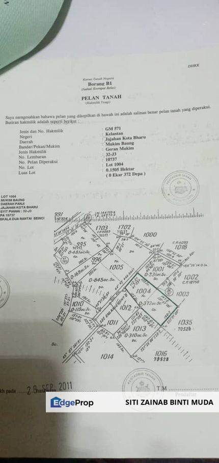 1 Lot TanaH untuk BangLo PengkaLan Chepa for saLE, Kelantan, Kota Bharu