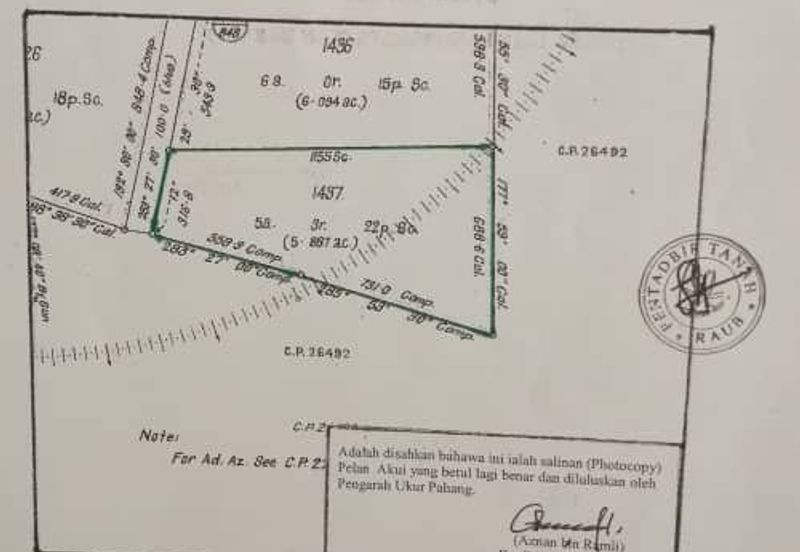 Murah💓Agricultural Land Durian Tree 6 Ekar di Raub, Pahang for SALE near Temau Agro Valley  