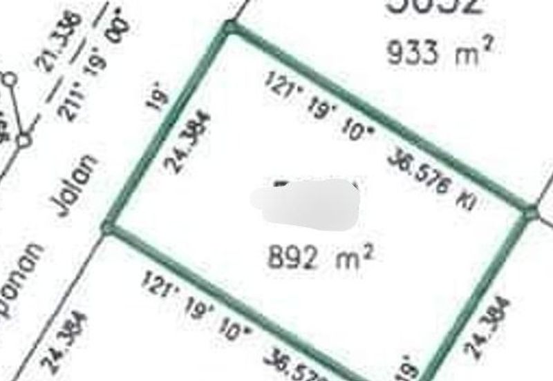 Seksyen 9, Bandar Bukit Mahkota, Bangi tanah Lot Banglo