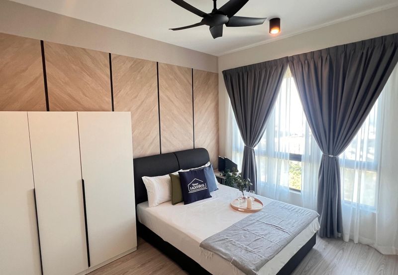 BEAUTIFUL BRAND NEW UNIT! Fully Furnished! Meta City Residence at Seri Kembangan Near MRT for Rent!