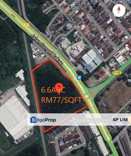 Penang sg bakap commercial land for sale, Penang, Sungai Bakap 