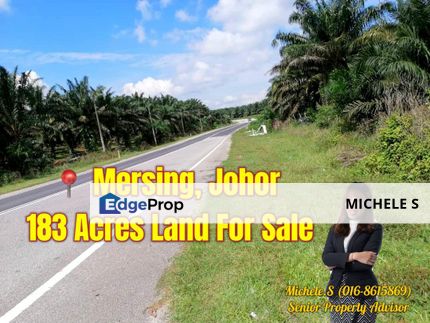 Johor Mersing 183 Acres Palm Oil Land For Sale, Johor, Mersing