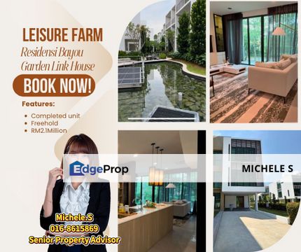 Leisure Farm Iskandar Puteri Landed House For Sale , Johor, Gelang Patah