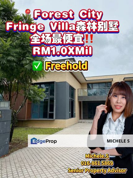 Forest City Villa For Sale Cheapest, Johor, Gelang Patah