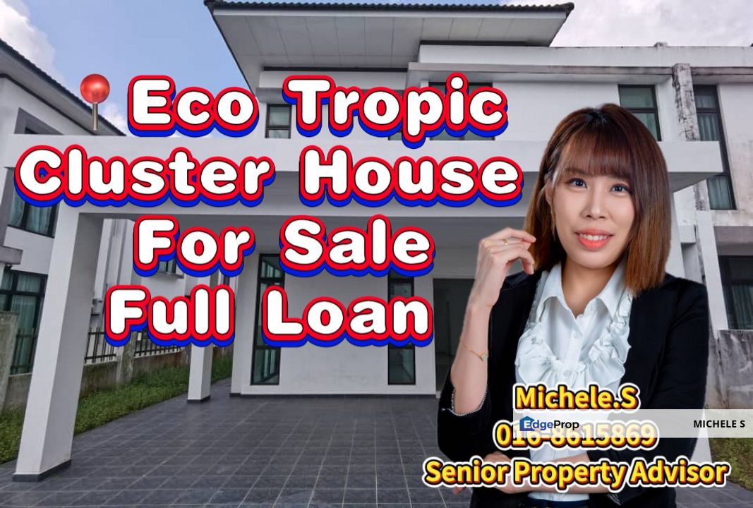 Eco Tropic Cluster House Full loan For Sale, Johor, Masai