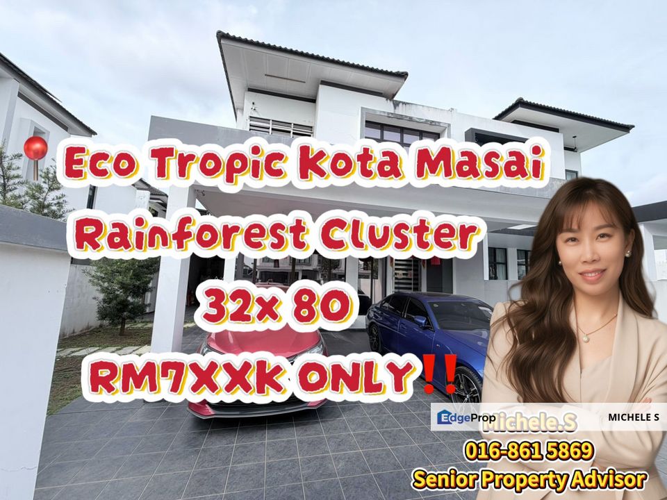 Eco Tropic Kota Masai Cluster Double Storey For Sale, Johor, Masai