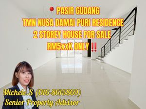 Pasir Gudang Taman Nusa Damai Puri Residence 2 Storey House For Sale ...