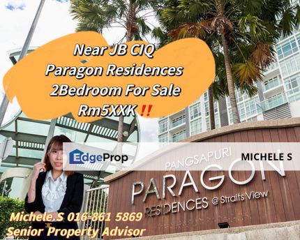 JB Town Paragon Residences 2 Bedroom Fully Renovate Condo For Sale, Johor, Johor Bahru