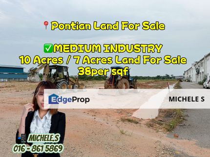 Pontian 10 Acres Industrial Land For Sale, Johor, Pontian