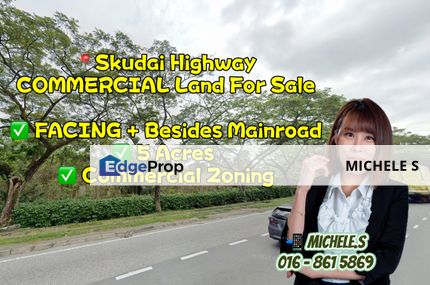 Skudai 5 Acres Commercial Zone For Sale, Johor, Skudai