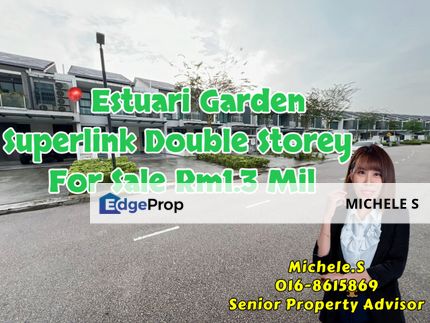 Estuari Gardens Double Storey Superlink House For Sale, Johor, Nusajaya