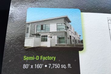 Gelang Patah Setia Business Park Semi D Factor For Sale