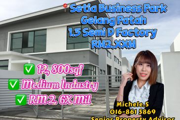 Gelang Patah Setia Business Park Semi D Factor For Sale