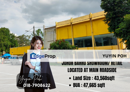 Johor Bahru BShowroom Facing Main Road, Johor, Johor Bahru