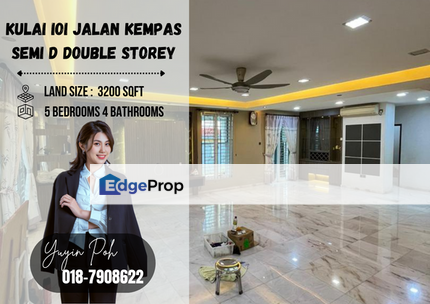 Kulai IOI Jalan Kempas Semi D Double Storey, Johor, Segamat