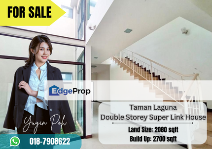 Taman Laguna  Double Storey Super Link House , Johor, Johor Bahru