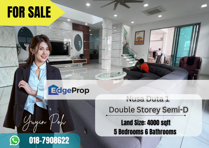 Nusa Duta 1 Double Storey Semi-D, Johor, Johor Bahru