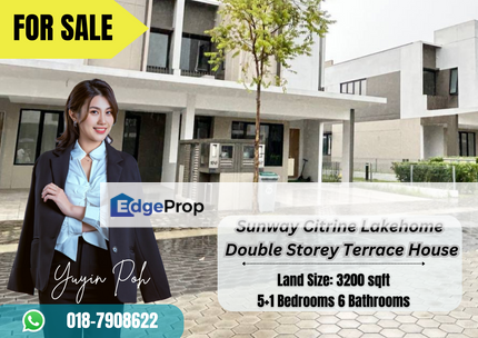 Sunway Citrine Lakehome Double Storey Terrace House, Johor, Kota Iskandar