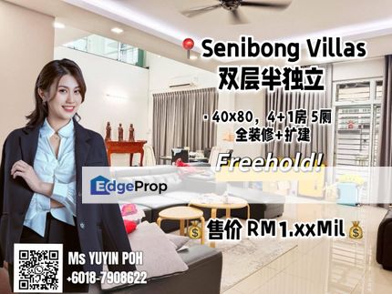 Senibong Villas @ Jalan Mersawa Double Storey Semi D full Renovated & Extended , Johor, Masai