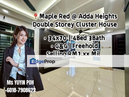 Maple Red @ Adda Heights Double Storey Cluster House , Johor, Johor Bahru