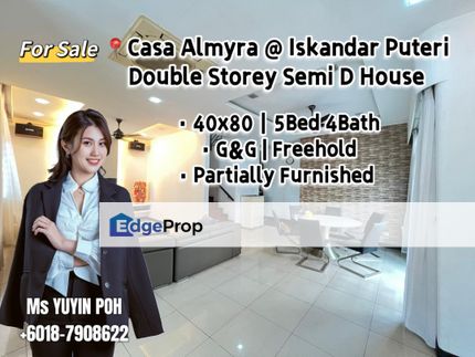 Casa Almyra @ Iskandar Puteri Double Storey Semi D House , Johor, Johor Bahru