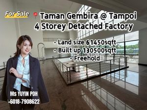 Jalan Riang @ Taman Gembira 4 Storey Detached Factory for Sale @RM36 ...