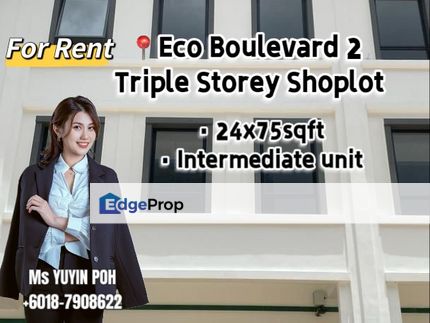 Eco Boulevard 2 @ Eco Botanic 3 Storey Shoplot , Johor, 
