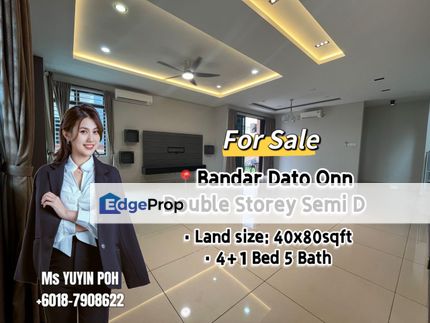 Bandar Dato Onn Double Storey Semi D, Johor, Johor Bahru