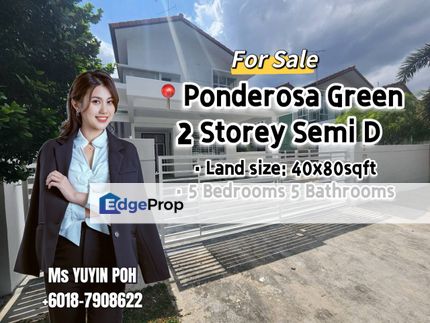 Ponderosa Green @ Taman Ponderosa Double Storey Semi D, Johor, Johor Bahru