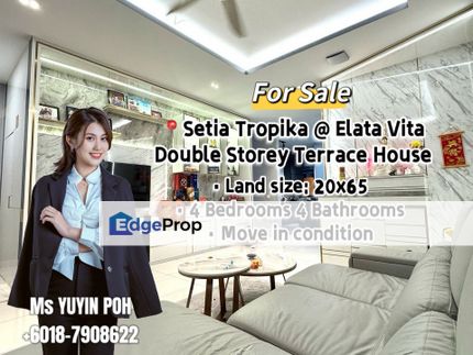 Setia Tropika @ Elata Vita Double Storey Terrace House, Johor, Johor Bahru