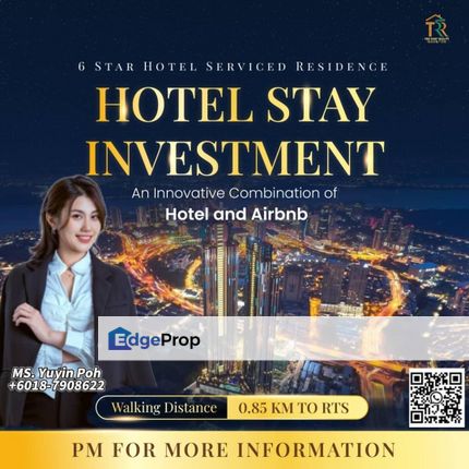 6 Star Hotel Stay Investment and 850 meters to RTS, Johor, Johor Bahru