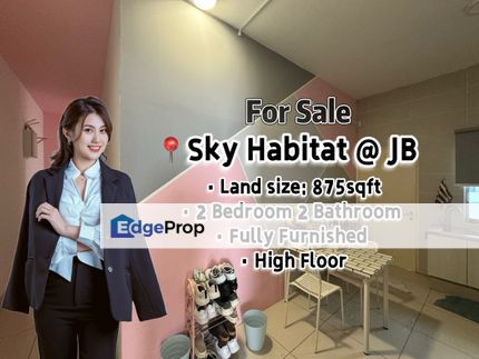 Sky Habitat @ Meldrum Hills High Floor 2 Bed 2 Bath for Sale, Johor, Johor Bahru